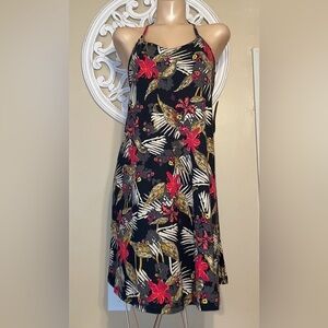 Patagonia Black Floral Midi Dress